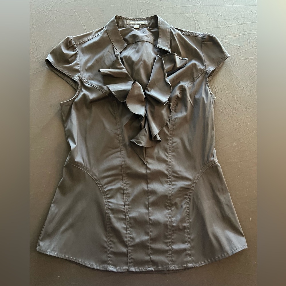 Express Capped Sleeve Fitted Blouse